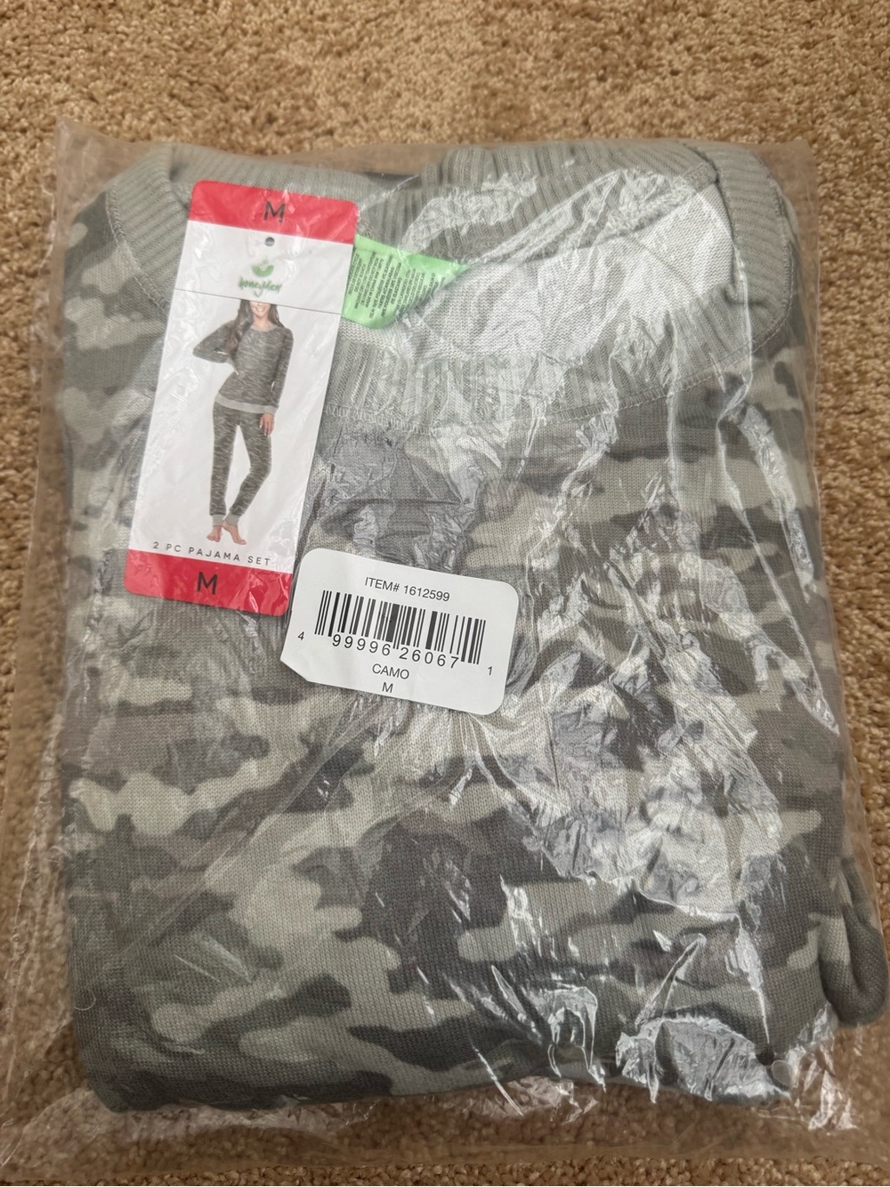 NWT Honeydew USA Gray Camo 2-Piece Pajama Set size medium